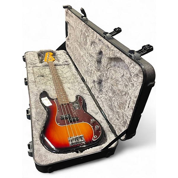 Used Fender American Professional II Precision Bass 3 Color Sunburst Electric Bass Guitar