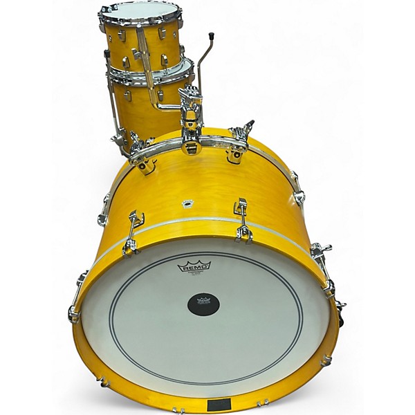 Used Ludwig 3 Piece Neusonic Downbeat Satin Golden Slumbers Drum Kit