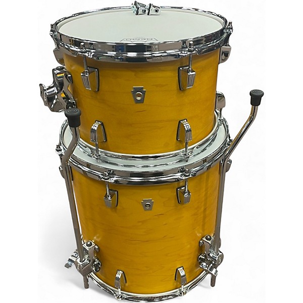Used Ludwig 3 Piece Neusonic Downbeat Satin Golden Slumbers Drum Kit