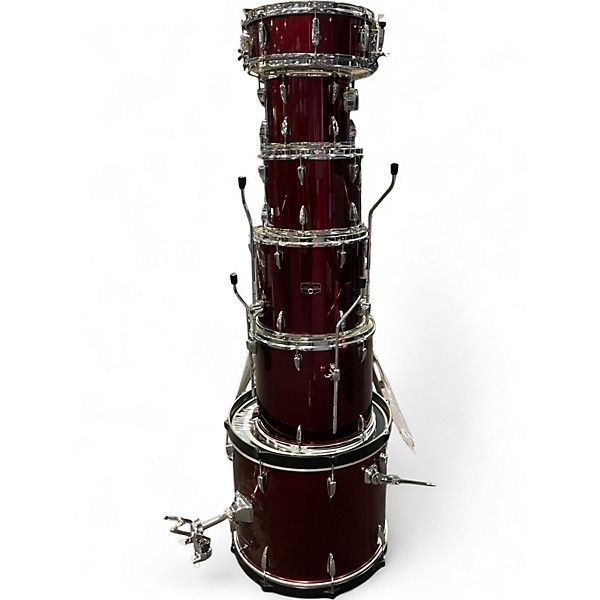Used TAMA 6 Piece Imperialstar Red Drum Kit