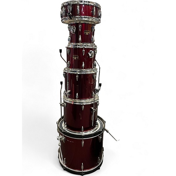 Used TAMA 6 Piece Imperialstar Red Drum Kit