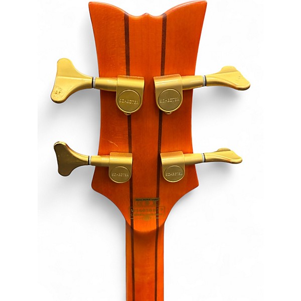 Used Schecter Guitar Research Stiletto Studio 4 String Satin Honey Electric Bass Guitar