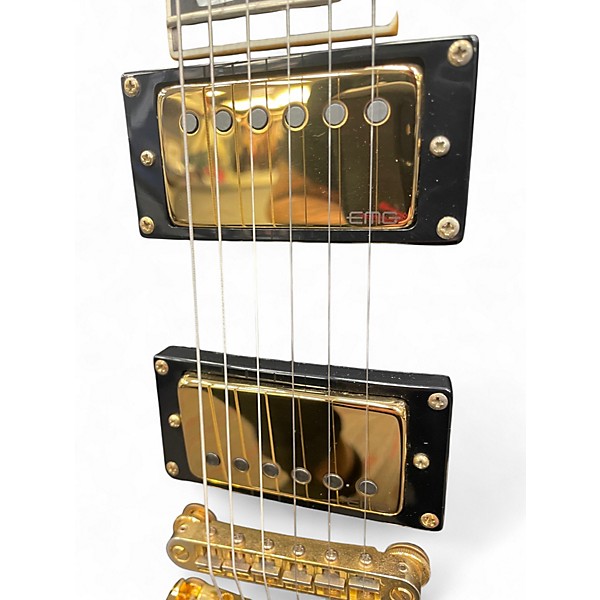 Used ESP LTD EC1000 Deluxe Black Solid Body Electric Guitar