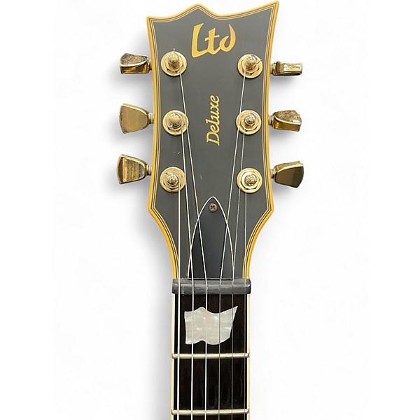 Used ESP LTD EC1000 Deluxe Black Solid Body Electric Guitar