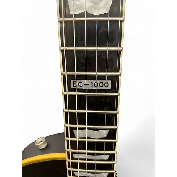 Used ESP LTD EC1000 Deluxe Black Solid Body Electric Guitar
