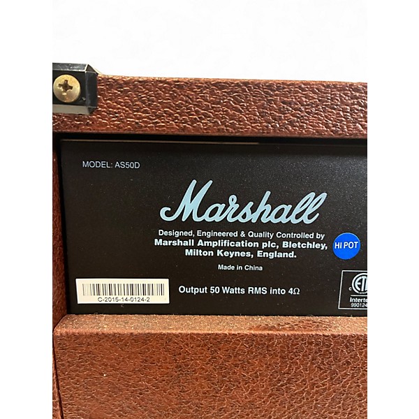 Used Marshall AS50D 50W 2X8 Acoustic Guitar Combo Amp