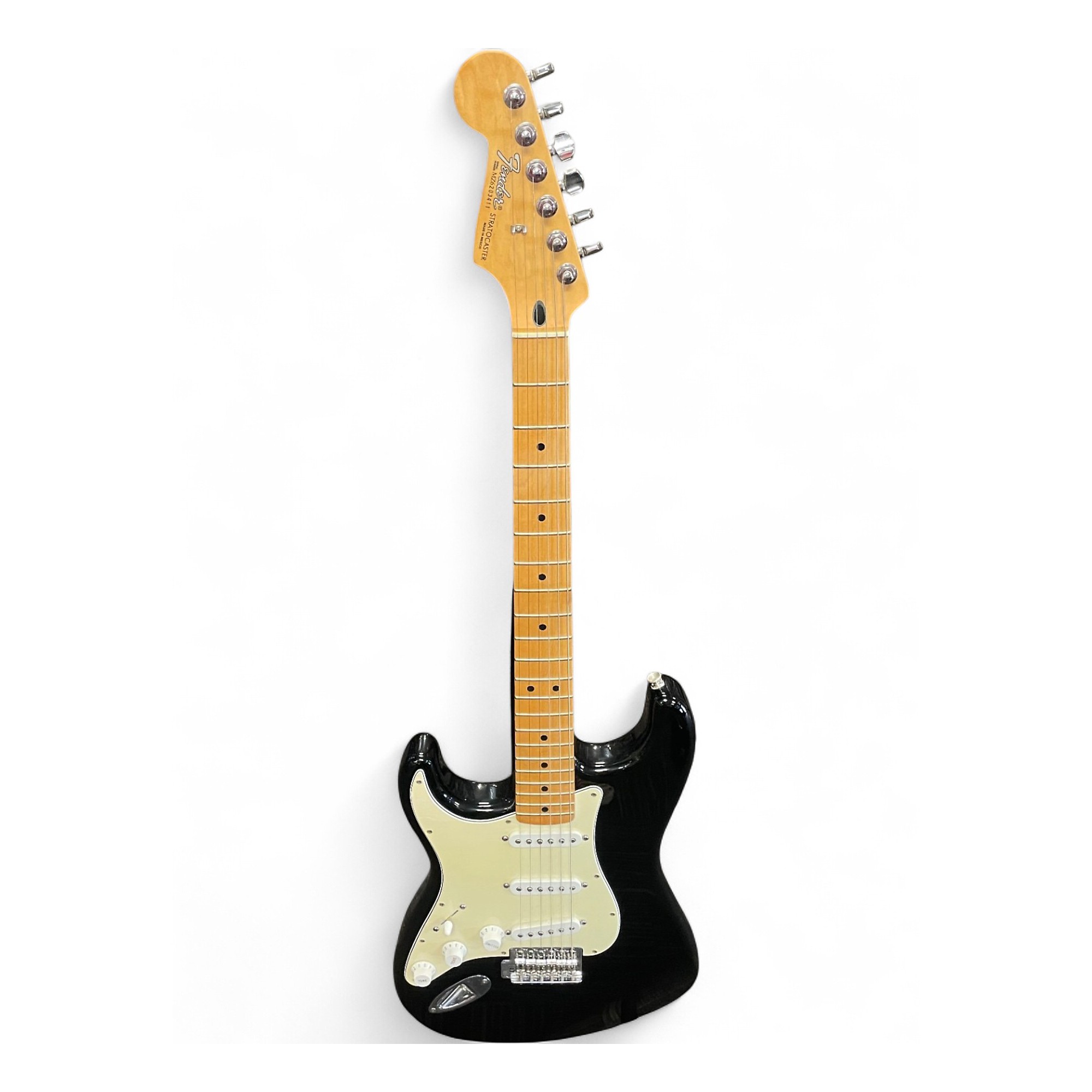 Used Fender Standard Stratocaster Left Handed Black Electric