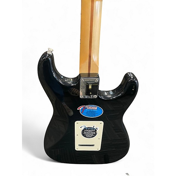 Used Fender Standard Stratocaster Left Handed Black Electric Guitar