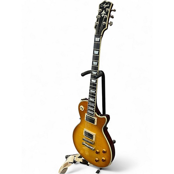 Used Agile ML-3200MCC Lemonburst Solid Body Electric Guitar