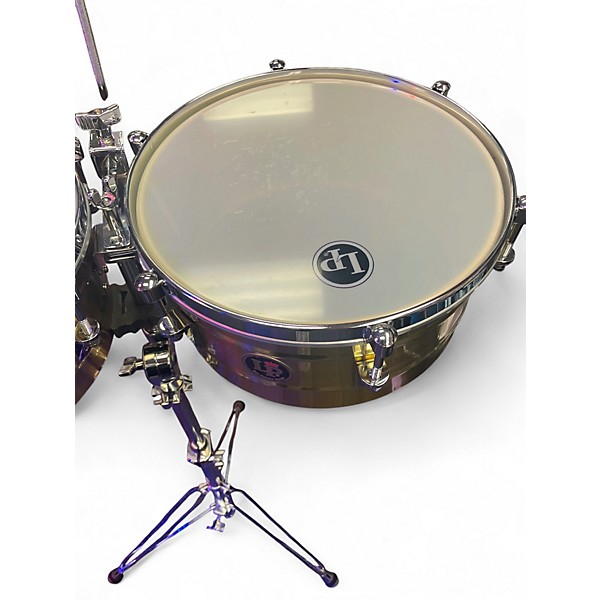 Used LP 14in Tito Puente 14" and 15" Brass Timbales BRASS Drum