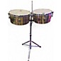 Used LP 14in Tito Puente 14" and 15" Brass Timbales BRASS Drum