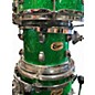 Used Ludwig 6 Piece Centennial Green Sparkle Drum Kit