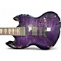Used ESP LTD Viper 1000 Deluxe Trans Purple Solid Body Electric Guitar