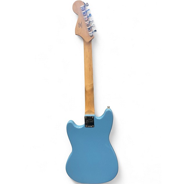Used Squier Bullet Mustang HH Daphne Blue Solid Body Electric Guitar