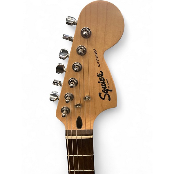 Used Squier Bullet Mustang HH Daphne Blue Solid Body Electric Guitar