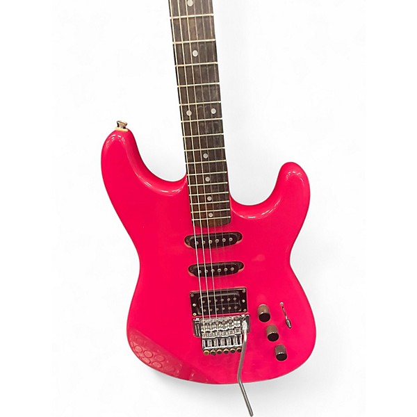 Used Squier Contemporary Stratocaster HSS Hot Pink Solid Body Electric Guitar