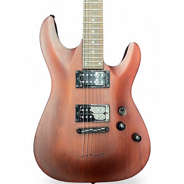 Used Schecter Guitar Research Omen 6 SATIN WALNUT Solid Body Electric Guitar