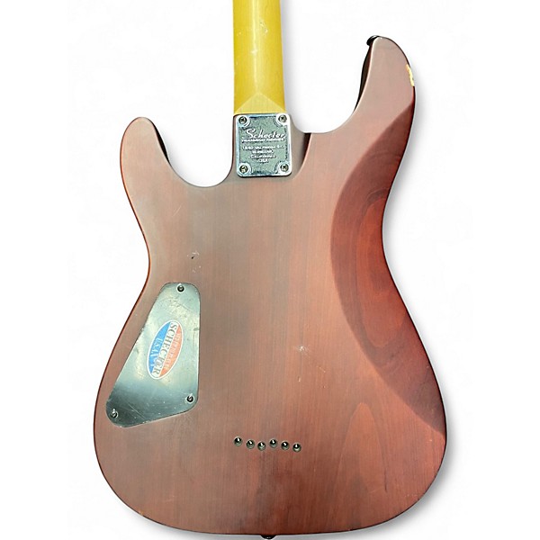 Used Schecter Guitar Research Omen 6 SATIN WALNUT Solid Body Electric Guitar