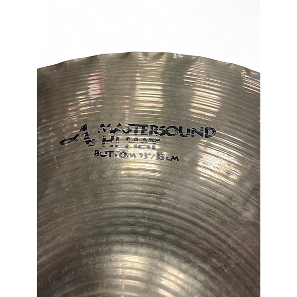 Used Zildjian 13in A Mastersound Hi Hat Pair Cymbal