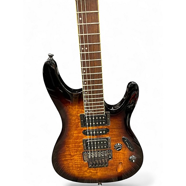 Used Ibanez S670QM DRAGON BURST Solid Body Electric Guitar