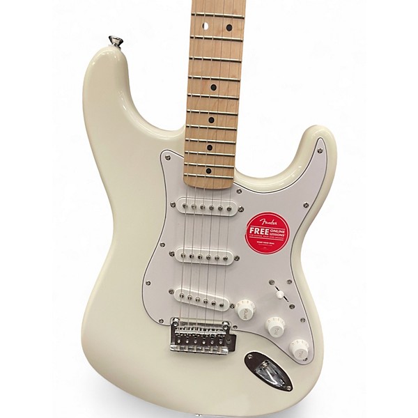 Used Squier Affinity Stratocaster Olympic White Solid Body Electric Guitar