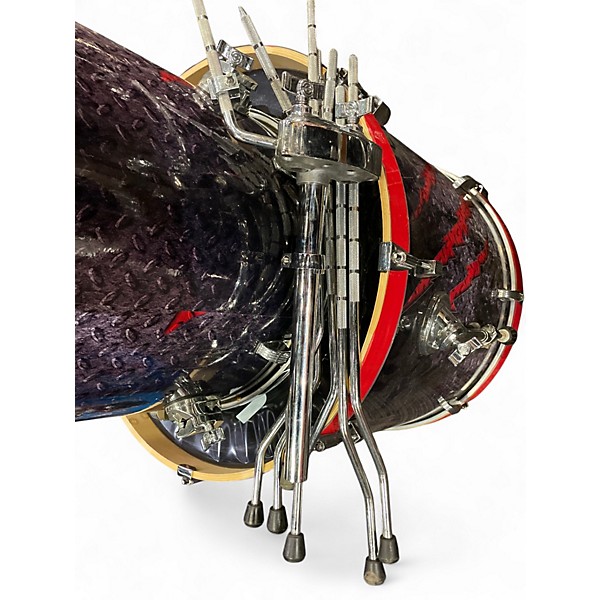 Used Ludwig 6 Piece Accent Wrapped Drum Kit