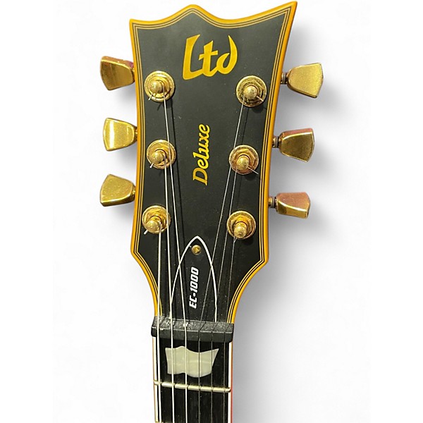 Used ESP LTD EC1000 Deluxe Black Solid Body Electric Guitar