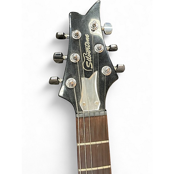 Used Silvertone Paul Stanley PSSN1 Black Solid Body Electric Guitar