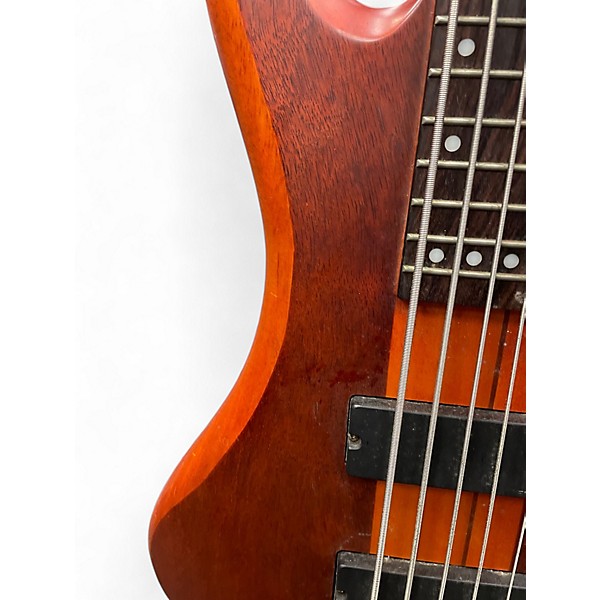 Used Schecter Guitar Research Stiletto Studio 5 String Satin Honey Electric Bass Guitar