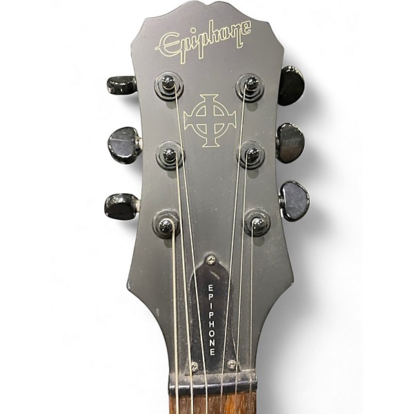 Used Epiphone Gothic Les Paul Studio Black Solid Body Electric Guitar