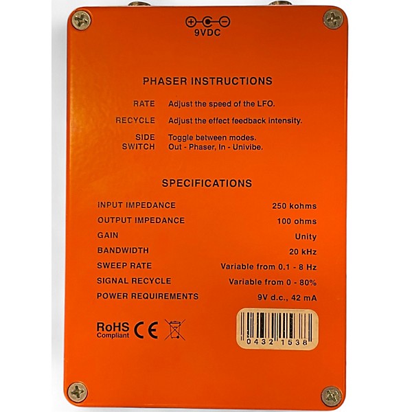 Used Ross PHASER Effect Pedal