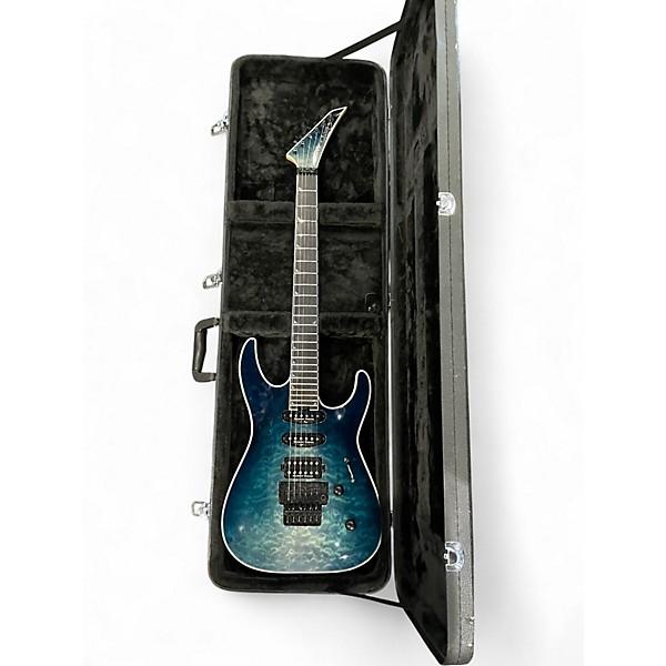 Used Jackson SLA3Q Trans Blue Solid Body Electric Guitar