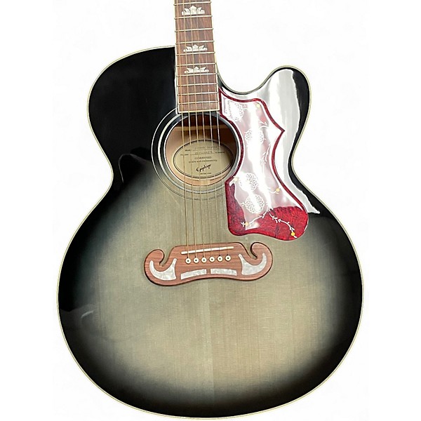 Used Epiphone J200EC EBONY BURST Acoustic Guitar