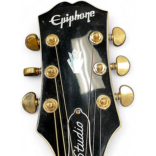 Used Epiphone J200EC EBONY BURST Acoustic Guitar