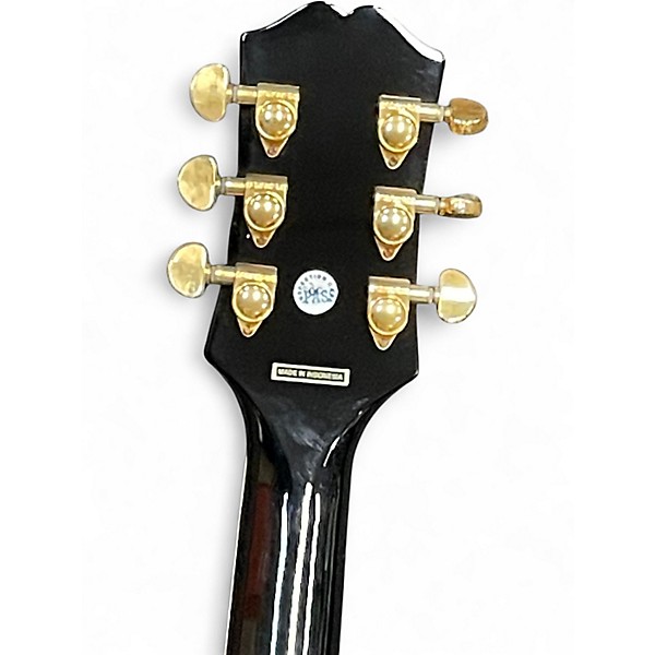 Used Epiphone J200EC EBONY BURST Acoustic Guitar