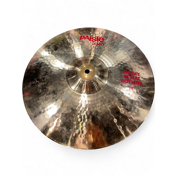 Used Paiste 14in Signature Heavy Hi Hat Pair Cymbal