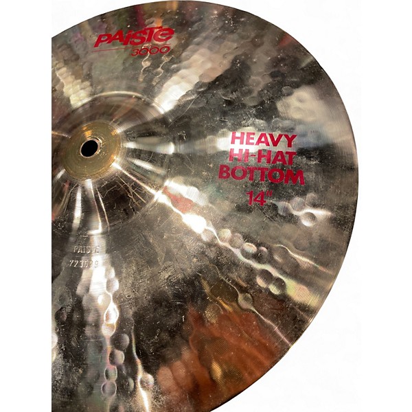 Used Paiste 14in Signature Heavy Hi Hat Pair Cymbal