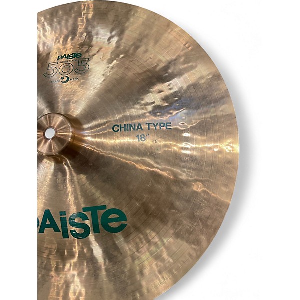 Used Paiste 18in 505 Green Label China Cymbal