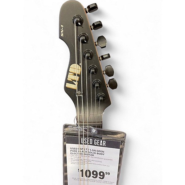 Used ESP LTD 1-SN OPEN PORE BLACK Solid Body Electric Guitar