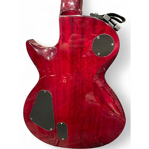Used ESP LTD EC1000 Deluxe Crimson Red Trans Solid Body Electric Guitar