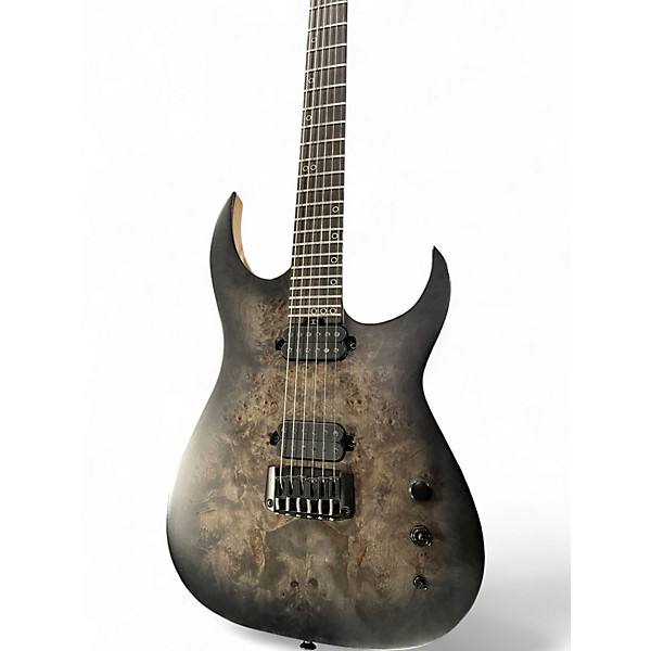 Used Schecter Guitar Research KM6 MKII Trans Charcoal Solid Body Electric Guitar