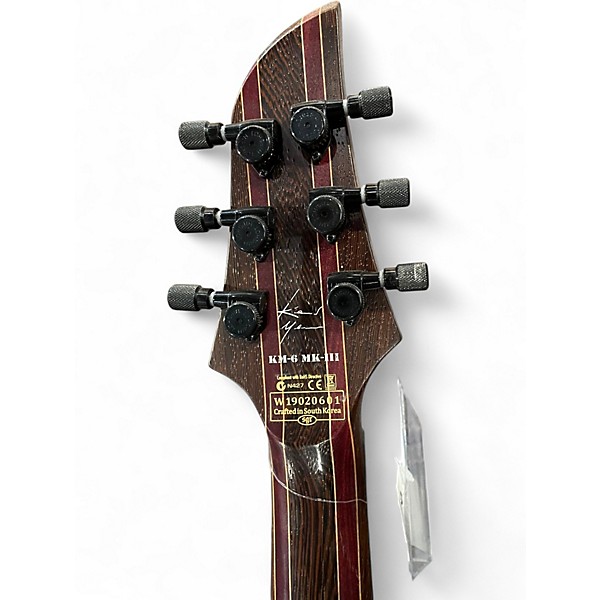 Used Schecter Guitar Research KM6 MKII Trans Charcoal Solid Body Electric Guitar