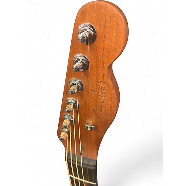 Used Fender American Acoustasonic Telecaster Bourbon Burst Acoustic Electric Guitar