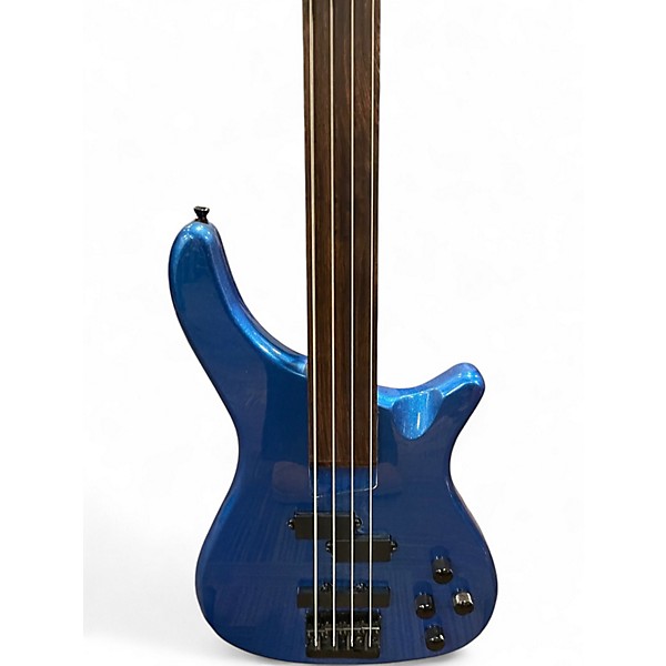 Used Rogue LX200B Series III Glitter Blue Electric Bass Guitar