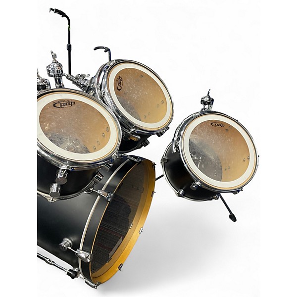Used PDP by DW 4 Piece FS SERIES Satin Black Drum Kit
