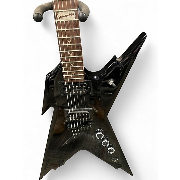Used Dean Razorback Black Solid Body Electric Guitar