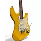 Used Mahar STRATOCASTER GLITTER YELLOW Solid Body Electric Guitar
