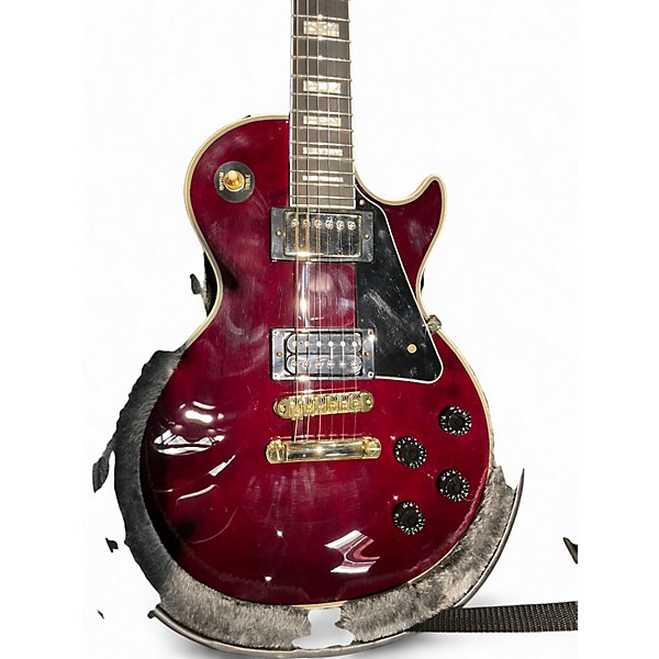 Used Epiphone Jerry Cantrell “Wino” Les Paul Custom  Wine Red Solid Body Electric Guitar