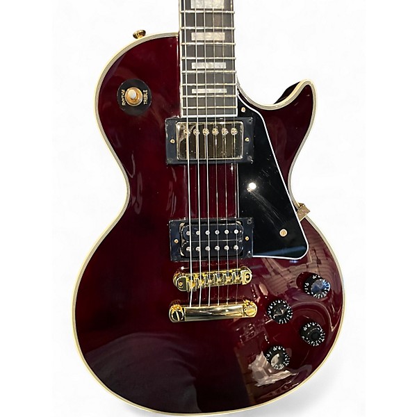 Used Epiphone Jerry Cantrell “Wino” Les Paul Custom  Wine Red Solid Body Electric Guitar