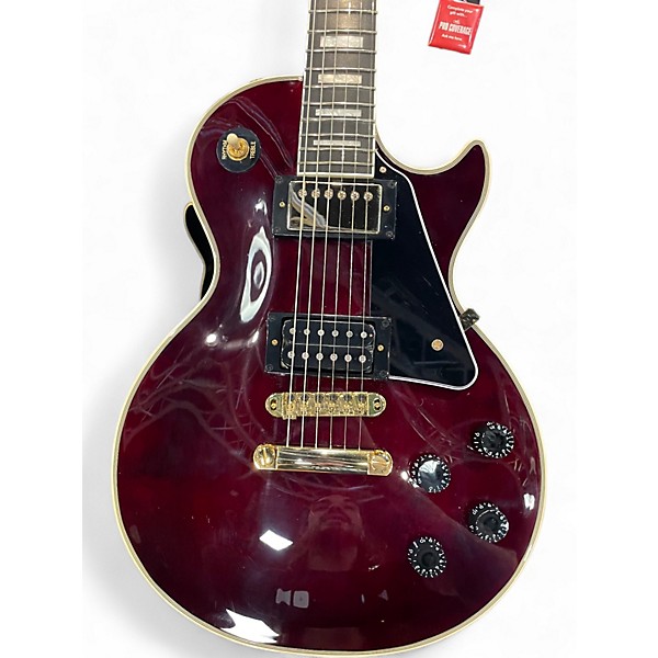 Used Epiphone Jerry Cantrell “Wino” Les Paul Custom  Wine Red Solid Body Electric Guitar